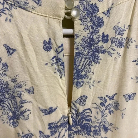 Disney Cinderella Dress Size Small Sleeveless Fit Flare Floral Lace Cut Out - Picture 4 of 9